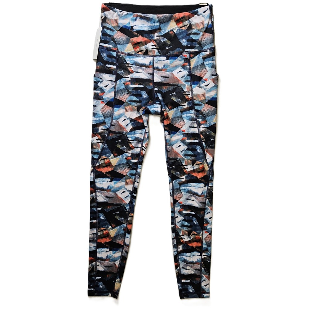 Ododos Women's Geometric Print Leggings Size MD, High Waist, 2 Pockets, NEW!